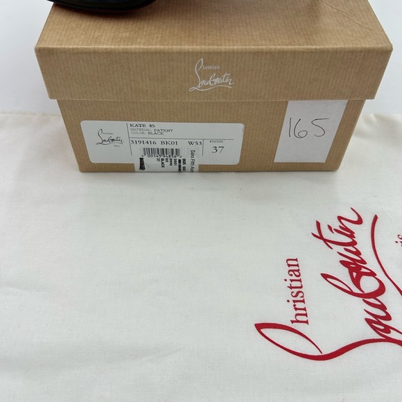 Women's Christian Louboutin Kate 85 patent heels size 37 made in Italy - Picture 6 of 10